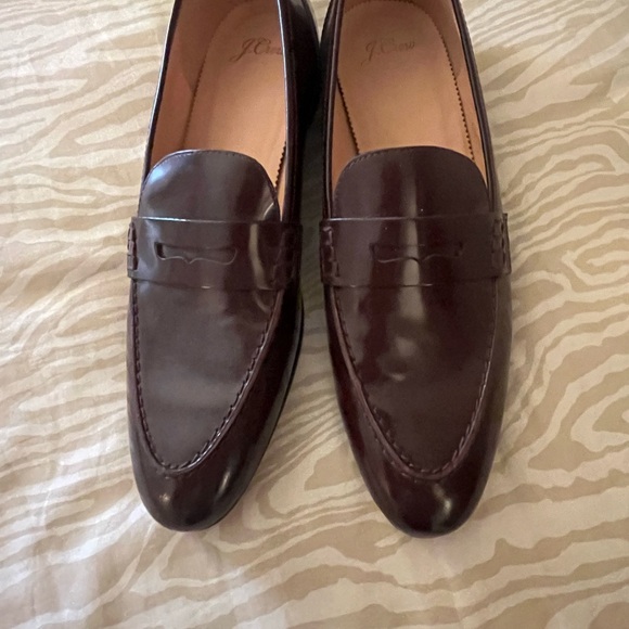 J. Crew Women's Brown Leather Loafers - Picture 2 of 5